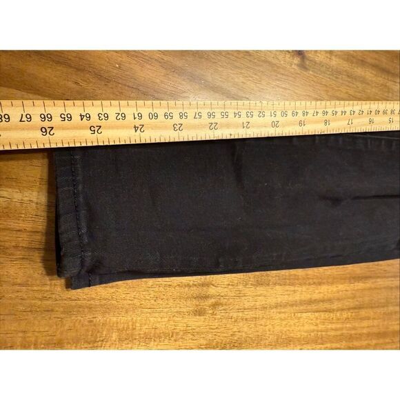 Simple Society Womens Junior Size 7/28 Black Skinny Distressed Dark Stretch Jean - Picture 7 of 7